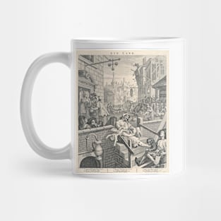 'Gin Lane' by William Hogarth, 1751 (C038/2618) Mug